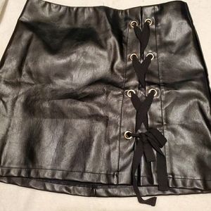Black Leather Skirt